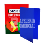 FOLDER T. OFICIO FOSFORESCENTE AZUL C/U